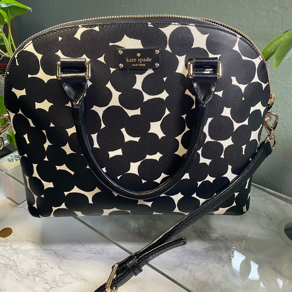 Black and White Polka Dot Purse